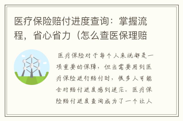 医疗保险赔付进度查询：掌握流程，省心省力（怎么查医保理赔的金额明细）