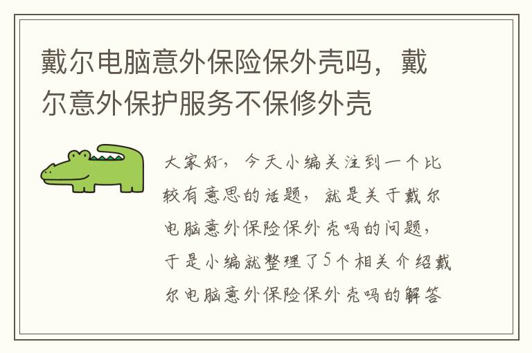 戴尔电脑意外保险保外壳吗，戴尔意外保护服务不保修外壳