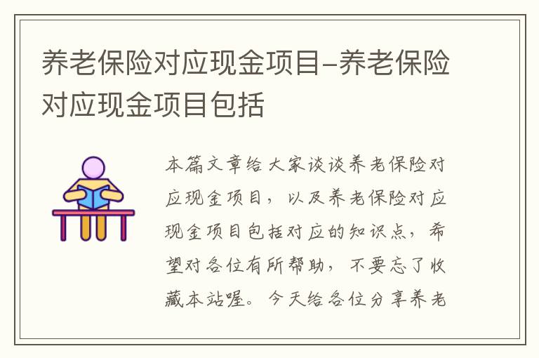 养老保险对应现金项目-养老保险对应现金项目包括