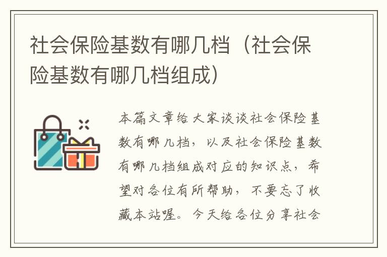 社会保险基数有哪几档（社会保险基数有哪几档组成）