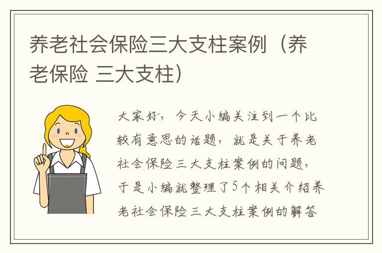 养老社会保险三大支柱案例（养老保险 三大支柱）